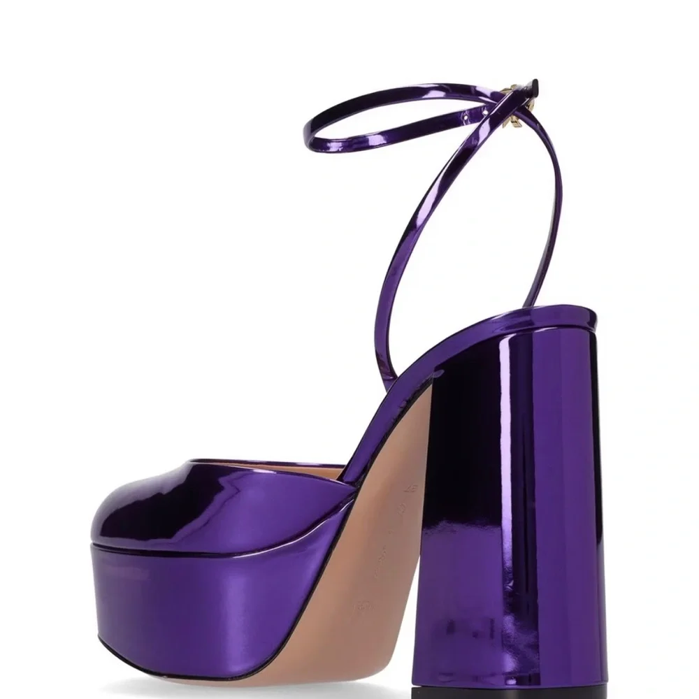 Gianvito Rossi 110mm Dua metallic platform pumps